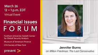 The Financial Issues Forum Presents Jennifer Burns [upl. by Downes45]