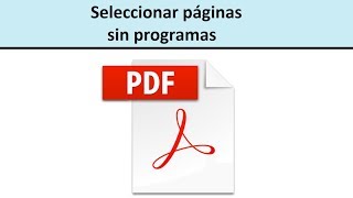 Cómo extraer o dividir páginas de un archivo PDF [upl. by Krasnoff550]