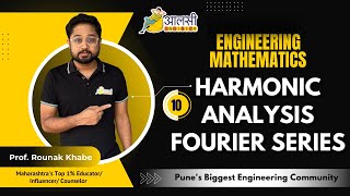 Harmonic Analysis Fourier Series  Lecture 10  Concept and Numericals  Aalsi Engineer  Rounak Sir [upl. by Feldstein170]