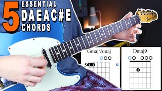 5 Essential DAEACE Guitar Chords For Midwest Emo amp Math Rock [upl. by Ethel]