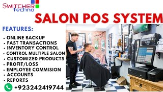 Salon Billing Point of Sale Software  POS Software 2024 [upl. by Anael620]