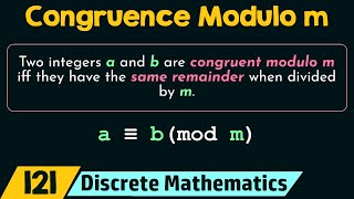 Congruence Modulo m [upl. by Chaddie]