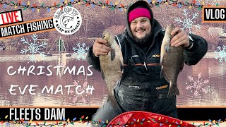 CHRISTMAS EVE LIVE FISHING MATCH  FLEETS DAM  BARNSLEY SOUTH YORKSHIRE  BAGUPTV [upl. by Etteval]