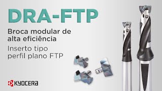 DRAFTP  Broca modular de alta eficiência  Inserto tipo perfil plano FTP [upl. by Ecad]