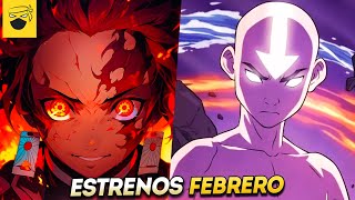 🔥ESTRENOS ANIME IMPERDIBLES FEBRERO 2024 NETFLIX Crunchyroll Disney Animeflv xd y más [upl. by Leur]