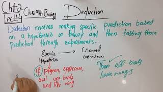 Deductionif and then logicChapter no 2Lecture  4Class 9 biology [upl. by Nolava940]