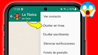 cómo ocultar en linea en WhatsApp [upl. by Redfield]