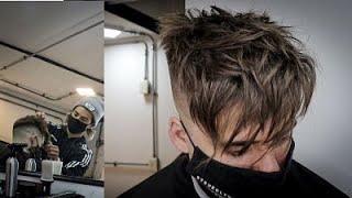 Como hacer TEXTURA en el cabello corte DESMECHADO HOMBRE TEXTURADO [upl. by Ninos]