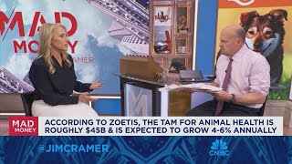 Zoetis CEO Kristin Peck sits down with Jim Cramer [upl. by Annaear]