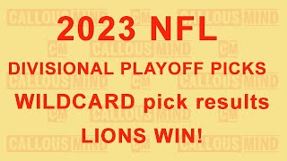 2023 National Football League Divisional Playoff Predictions  Wildcard Playoff Picks [upl. by Magee]