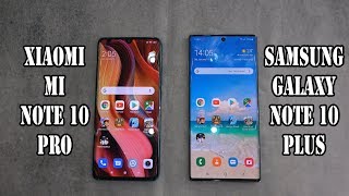 Xiaomi MI Note 10 Pro vs Samsung Galaxy Note 10 Plus  SpeedTest and Camera comparison [upl. by Hsekar]