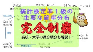 確率分布と微分積分【統計検定準１級準備講座①】 [upl. by Merna]