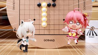 Making  Recreating Gomoku with Mikoto Sakura and Fubuki Shirakami  Stop Motion  Holo Live [upl. by Paula]