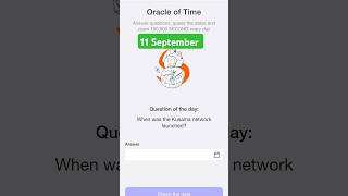 When was the Kusama network launched timefarm oracleoftime [upl. by Ataymik83]