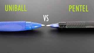 Uniball ClickGel Vs Pentel Energel  How can the uniball pen be a best Gel pen  VE26 [upl. by Acirrehs648]