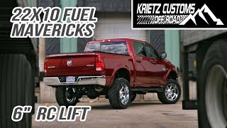 The Krietz Customs Showcase 2015 Ram 1500 Outdoorsman w 6 Inch Rough Country Lift amp Fuel Mavericks [upl. by Fredra]