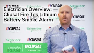 Clipsal Fire Tek Lithium Battery smoke alarm – Electrician overview [upl. by Henleigh]