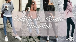 OUTFITS CASUALES MODA OTOÑO INVIERNO  LINDAS VANIDOSAS [upl. by Enirolf]