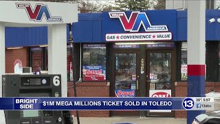 1 million Mega Millions lottery ticket sold in Toledo [upl. by Yecnuahc756]