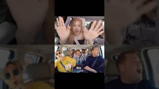 who slayed CARPOOL KARAOKE BTS vs BLACKPINK carpoolkaraoke bts blackpink coachella haegeum [upl. by Erdnaxela]