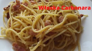 SPAGHETTI CARBONARE  sekretny minimalizm Jak zrobić włoskie spagetti carbonare Pomysł na obiad [upl. by Loydie810]