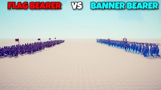 FLAG BEARER MELEE UNITS VS BANNER BEARER RANGED UNITS  Totally Accurate Battle Simulator TABS [upl. by Keemahs515]