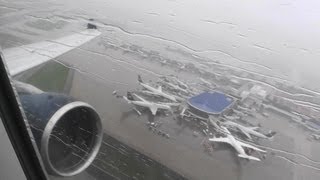 Incredible HD A330300 Takeoff From Charlotte In A Heavy Rainstorm [upl. by Alper]