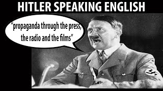 What Would Hitler Have Sounded Like in English FULL SPEECH Jan 30th 1939 [upl. by Odraleba]