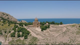 Akdamar Kilisesi VanTürkiye travel drone church [upl. by Rider]