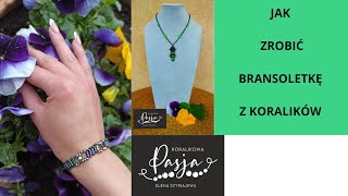 Jak zrobić bransoletkę z koralików krok po kroku koralikowapasjazlena diy bransoletka bracelet [upl. by Saville447]