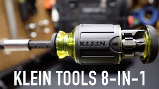 Klein Tools 8in1 MultiBit Stubby Screwdriver  32308 [upl. by Ynots]