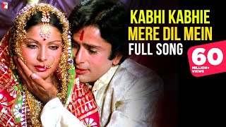 Kabhi Kabhie Mere Dil Mein  Full Song  Rakhee Amitabh Bachchan Shashi Kapoor  Lata Mangeshkar [upl. by Einattirb]