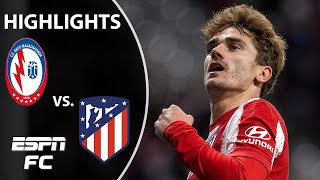 Atletico Madrid pummels thirdtier side to reach last 16  Copa del Rey Highlights  ESPN FC [upl. by Hanej]