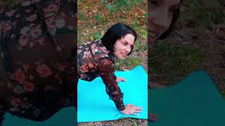 Yoga in nature from Evelina in a black dress yoga [upl. by Otha]