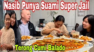 NASIB PUNYA SUAMI DAN BAPAK YANG SUPER USIL😏😂😍MASAK TERONG CUMI TERI BALADO [upl. by Sirak421]