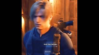 você fala demais edit Leonskennedy residentevil residentevil4remake leonkennedy edit gameedit [upl. by Aleekahs]