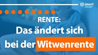 Rente DAS ändert sich JETZT bei der Witwenrente [upl. by Maya]