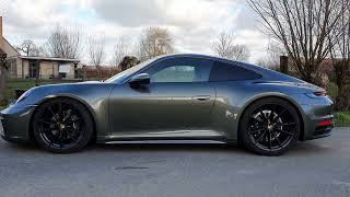 Porsche 992 lowered with HampR Sport Springs 2021 [upl. by Ibok155]