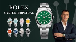 Complete Review of the Rolex Oyster Perpetual Range  124300 Green Dial in Hand [upl. by Abey]