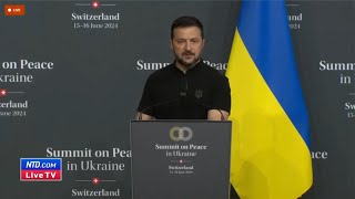 LIVE Zelenskyy on Final Day of Summit on Peace in Ukraine [upl. by Bernarr]