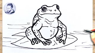 Comment dessiner un crapaud facilement [upl. by Dnaltroc]