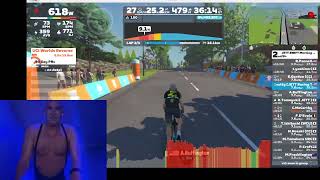 Zwift  JZMR Highlights Harrogate UCI Circuit Reverse  3 Laps  22 October 2024 [upl. by Peper]