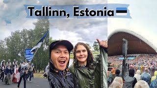 The LARGEST gathering in Estonia Youth Song and Dance Festival 2023  Vlog 42 [upl. by Attenal502]