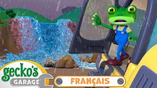 Coincé dans une tempête dinondation  Le Garage de Gecko｜Camions pour enfants [upl. by Corrinne744]