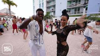 Adriel amp Sylvia  Salsa social dancing  Miami Salsa Congress 2024 [upl. by Elyr729]