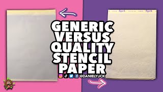 Generic Vs Quality Tattoo Stencil Paper [upl. by Llehsam]