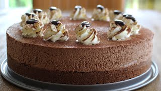 Gâteau Mousse au Chocolat sans cuisson  sans gélatine [upl. by Acinorahs]