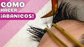 Como Hacer Abanicos De Extensiones De Pestañas Para Volumen Ruso y Closed Fan  TIPS y Técnicas [upl. by Philipa]