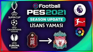 PC PES 21 LİSANS YAMASI  TÜM TAKIMLAR LOGO VE FORMALAR  CYPES v20 [upl. by Kristo]