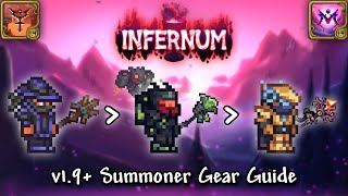 Calamity Infernum Mode Summoner Gear Progression Guide Terraria v144 [upl. by Ahsiket161]